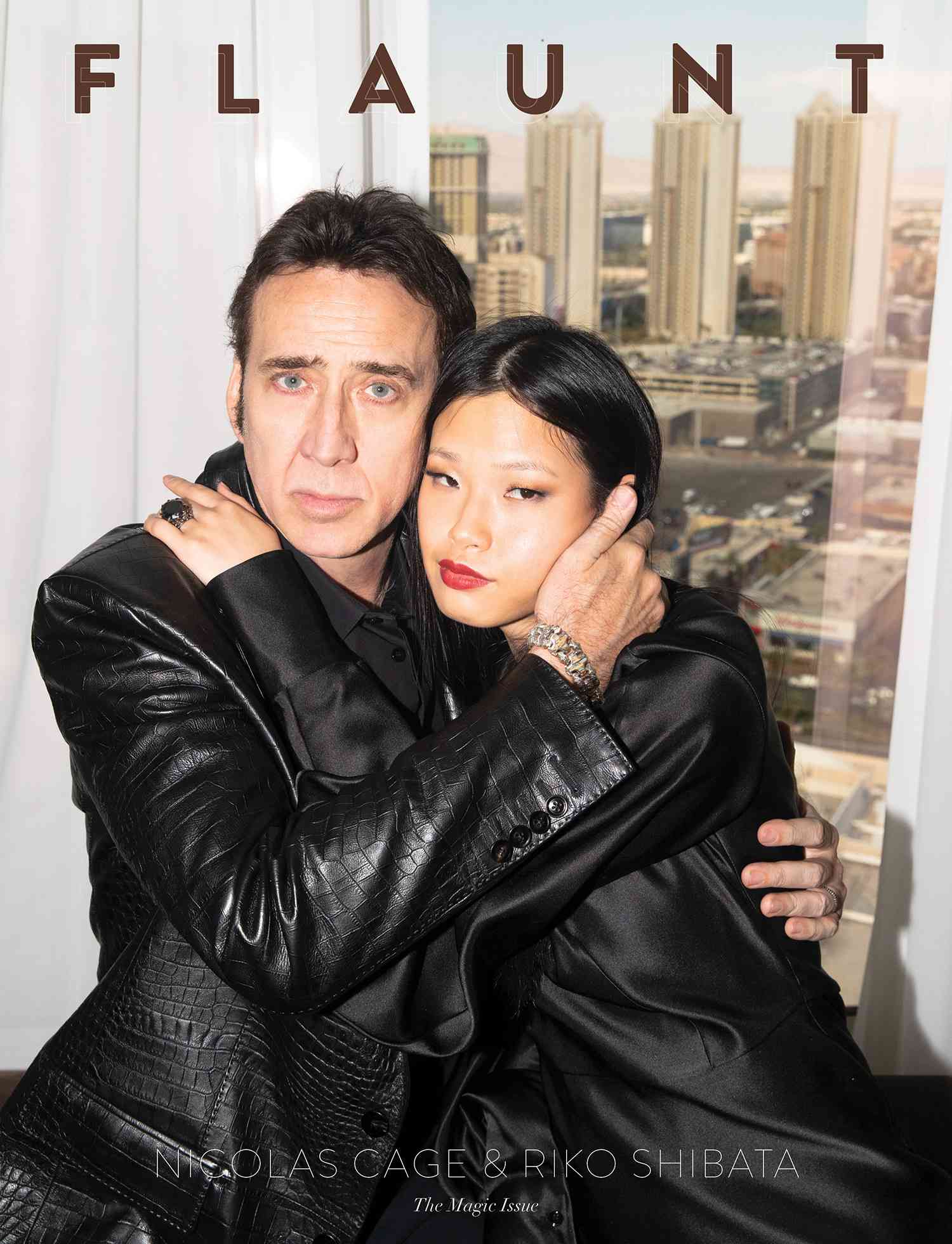 Nicolas Cage and Riko Shibata for Flaunt Magazine