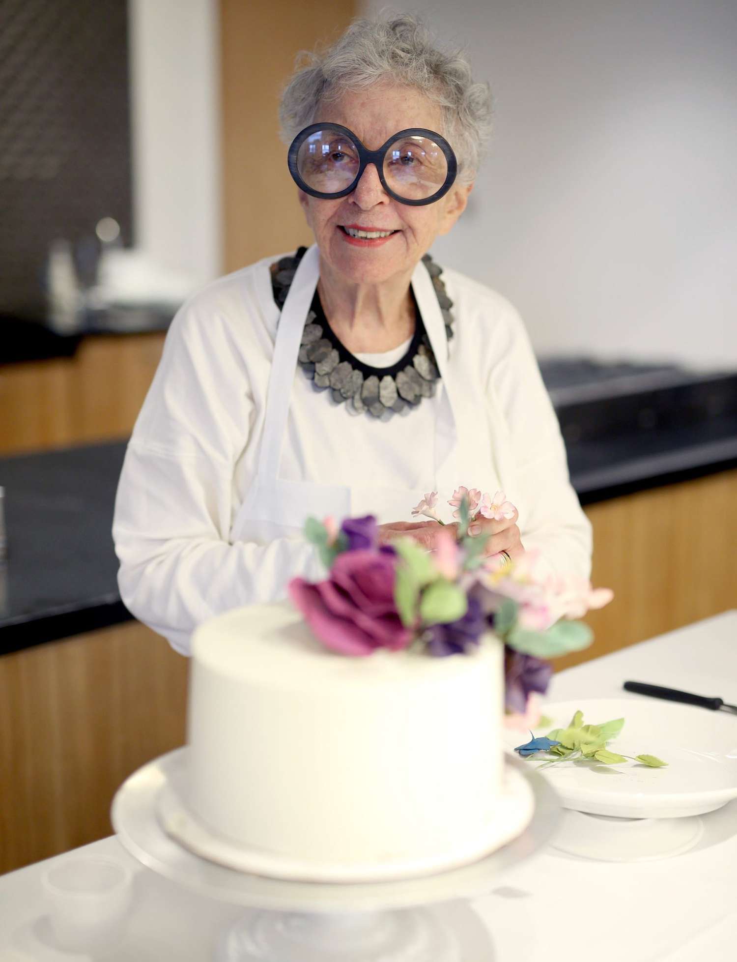 NEW YORK, NY - OCTOBER 16: Sylvia Weinstock hosts Cake Decorating Master Class at Institute of Culinary Education on October 16, 2016 in New York City. (Photo by Paul Zimmerman/Getty Images for NYCWFF)