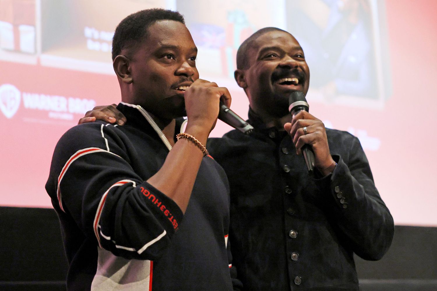 LONDON, ENGLAND - NOVEMBER 28: Aml Ameen and David Oyelowo introduce the "Boxing Day" special screening hosted by David Oyelowo at Warner House on November 28, 2021 in London, England. (Photo by David M. Benett/Dave Benett/Getty Images for Warner Brothers)