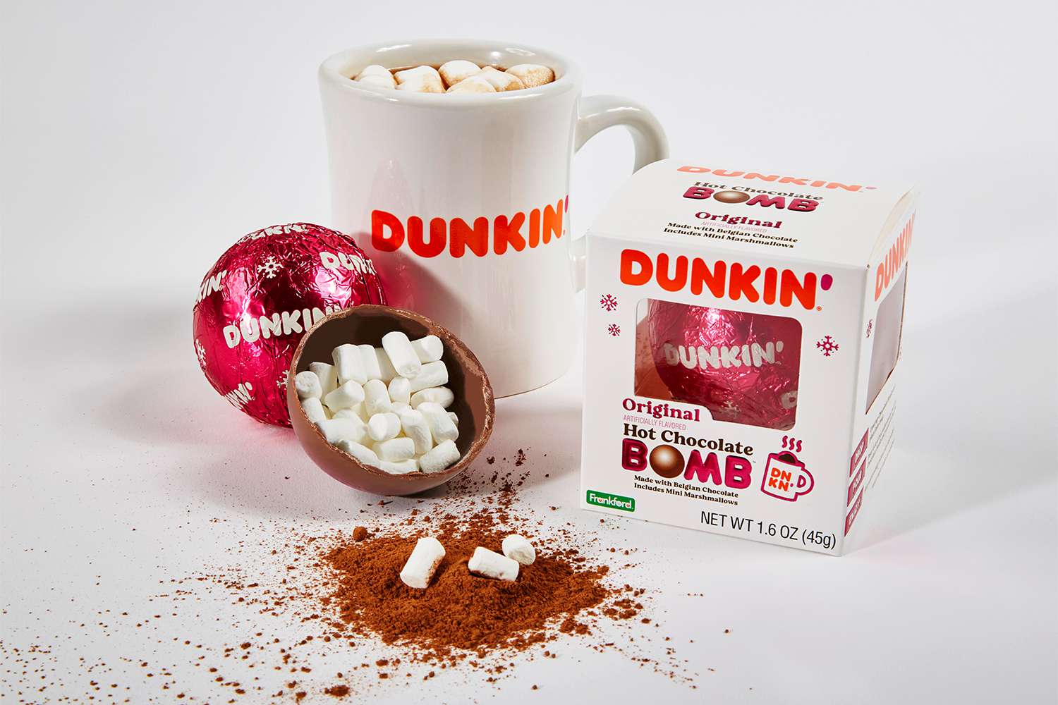 dunkin hot chocolate bombs