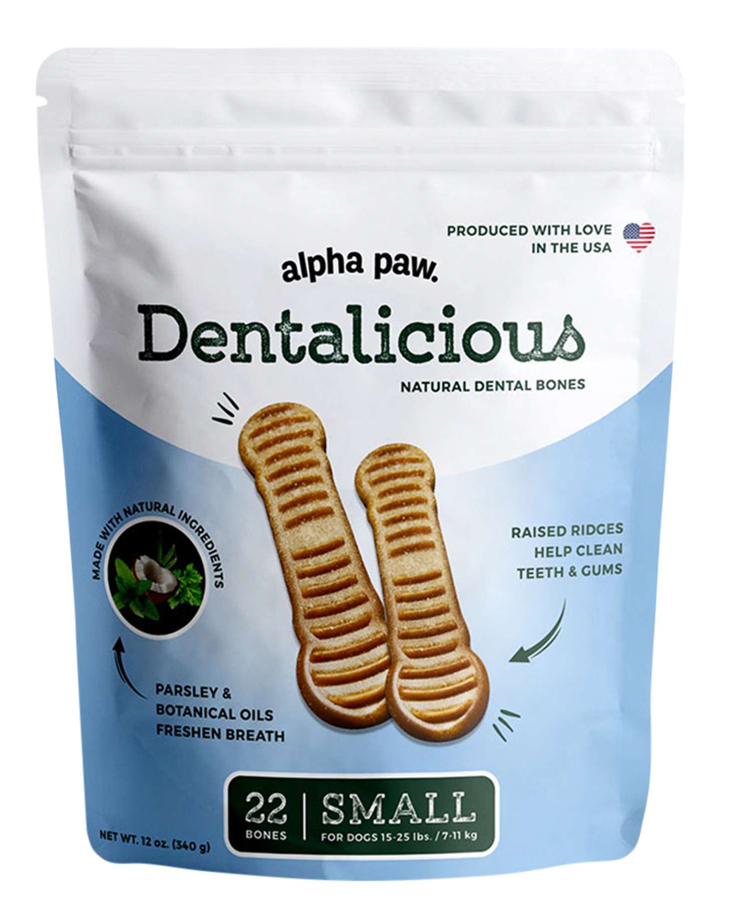 <p>Picky pooches "devoured" these bone-shaped treats, which our testers said also noticeably improved stinky dog breath.</p>
                            <p>Buy it! Dentalicious Dog Bones, $34.99; AlphaPaw.com</p>
                            