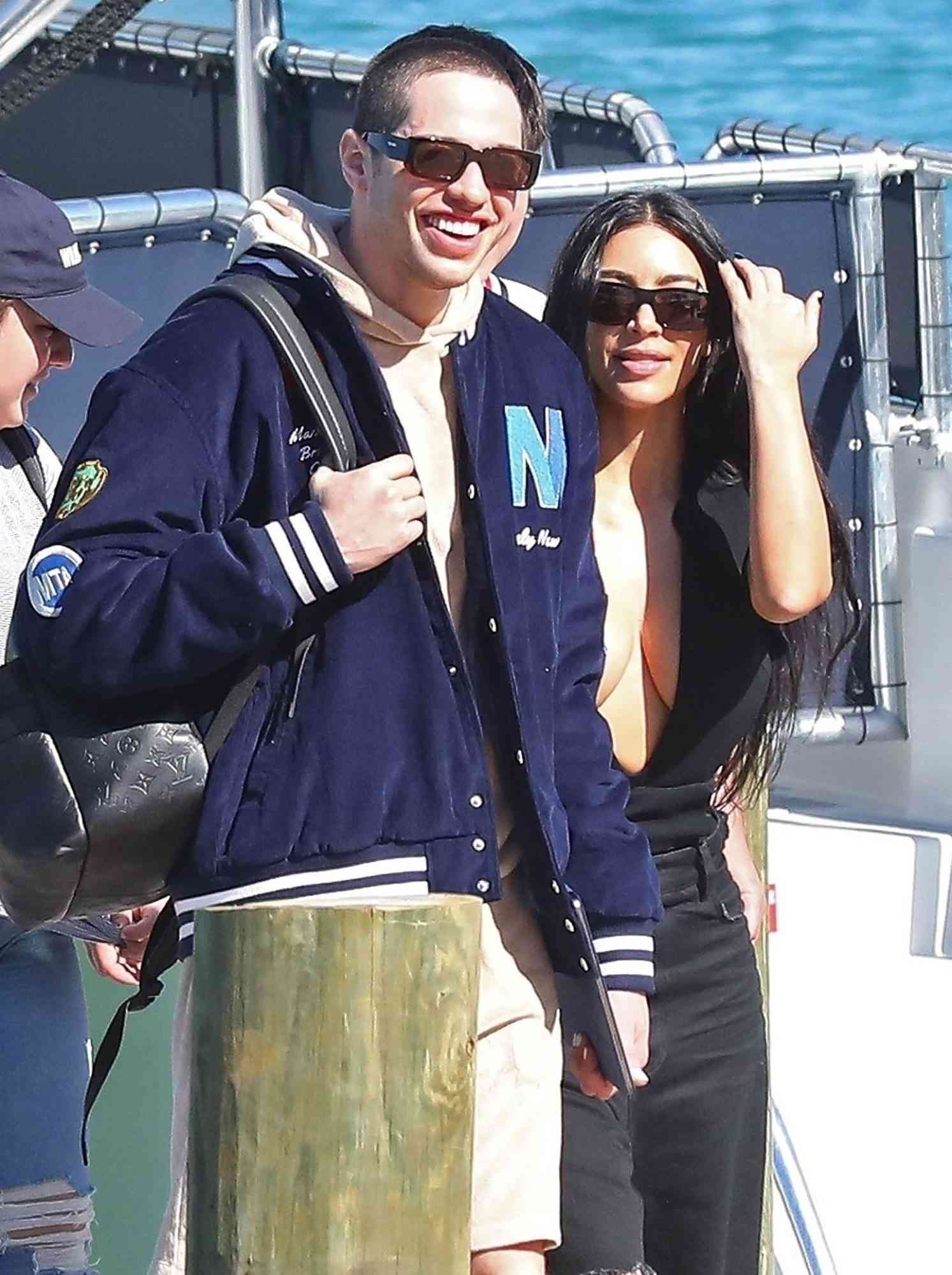 Kim Kardashian – And new boyfriend Pete Davidson in Bahamas