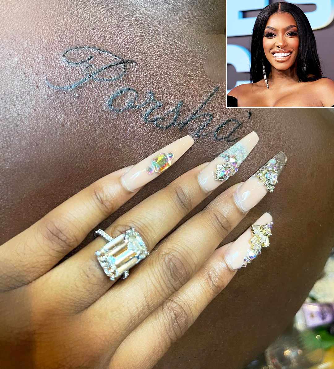 Porsha Williams Shows Off Fiance's 'Very First Tattoo' of Her Name
