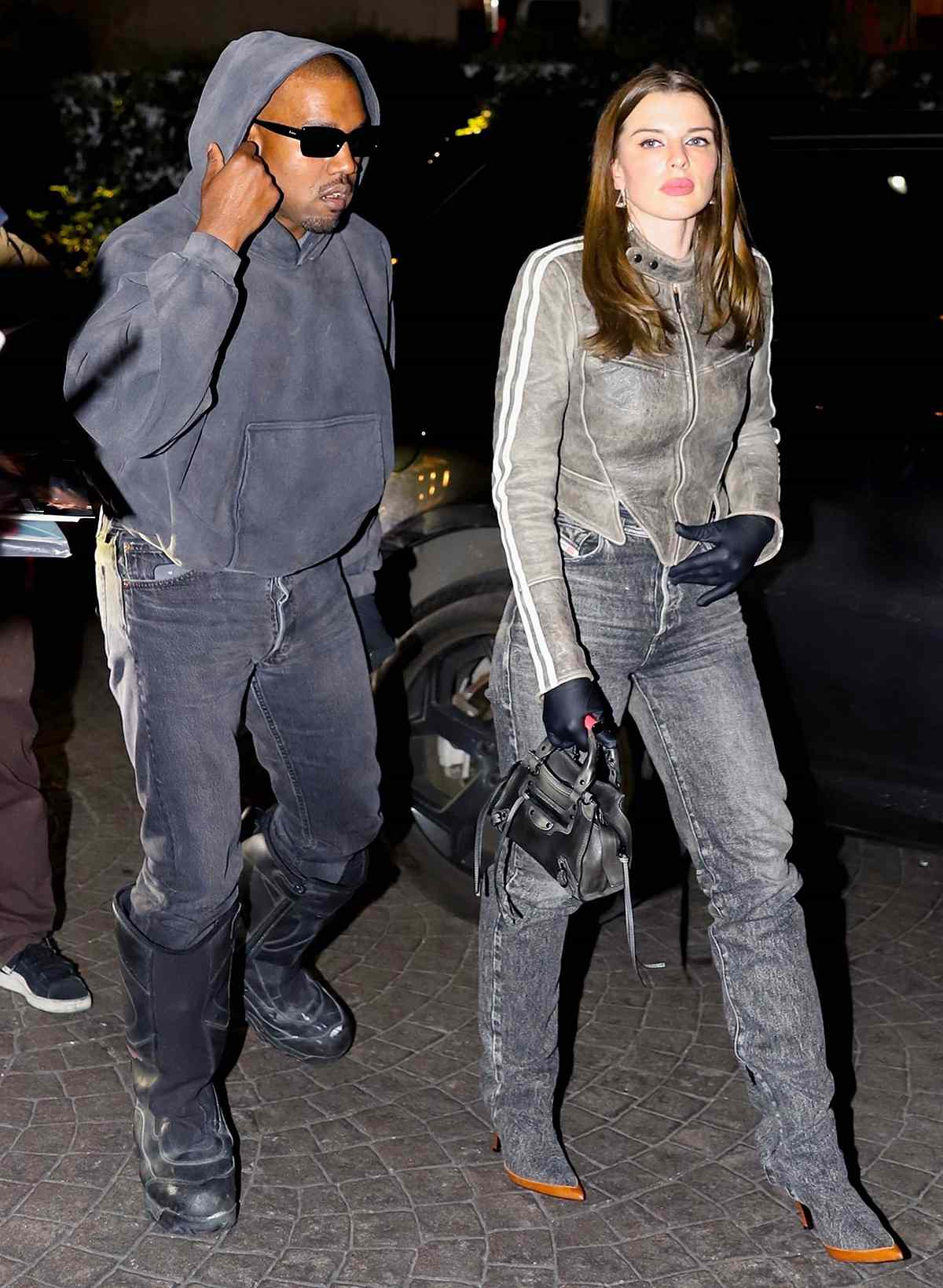 Kanye West and Julia Fox end the night at a Hollywood hotel after their dinner date!