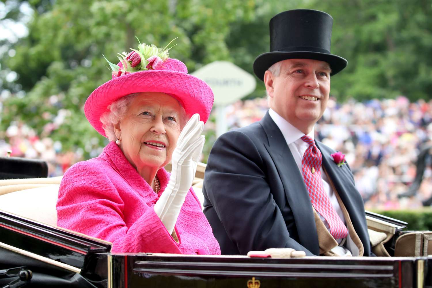 Queen Elizabeth II and Prince Andrew, Duke of York attend Royal Ascot 2017
