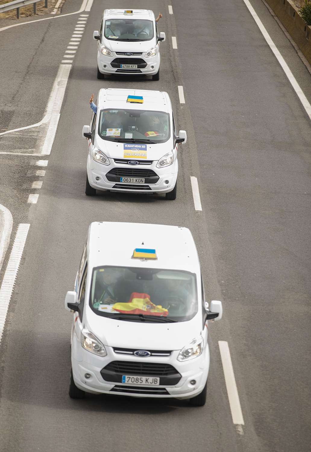 Spanish taxi drivers Ukraine