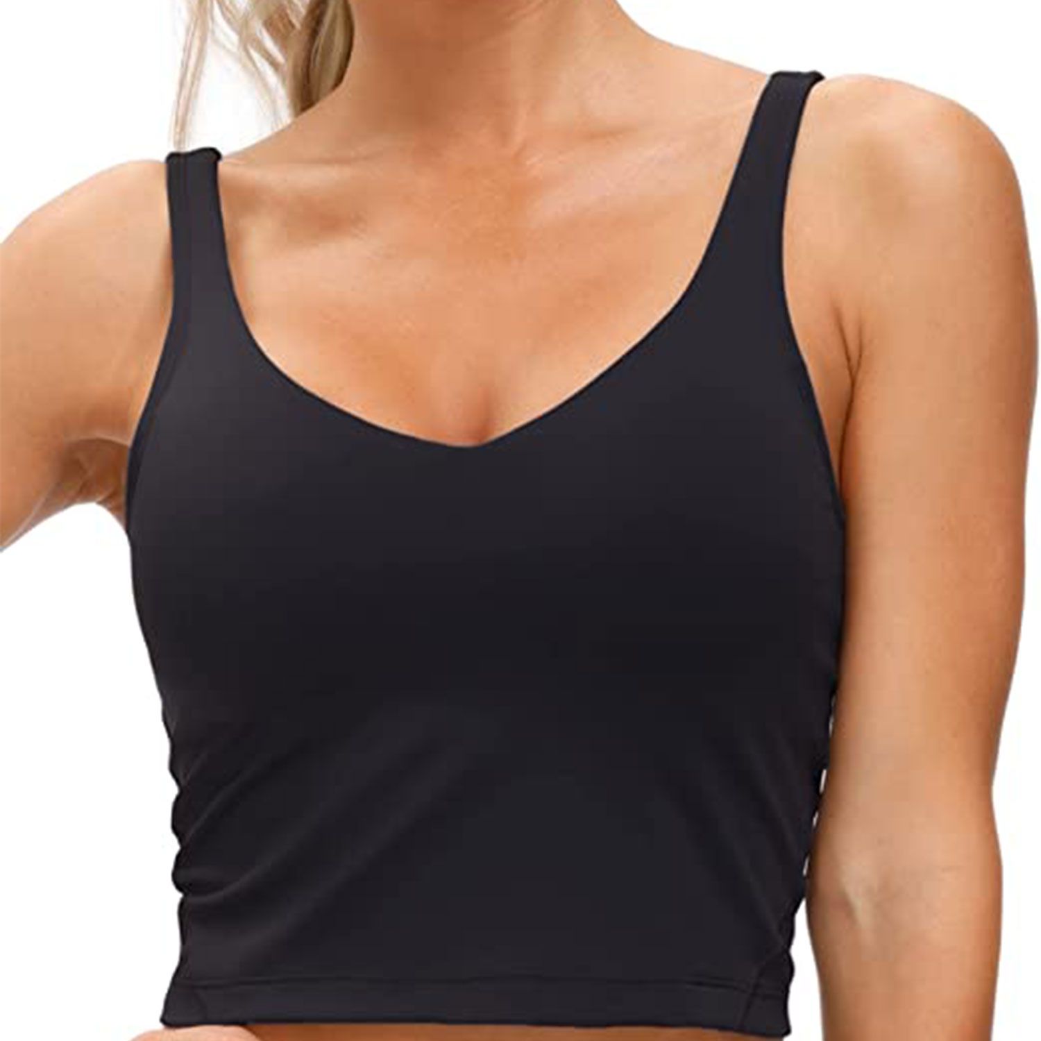 TruLivs Women's Sports Bras Seamless Longline Sports Bra for Women Pack with Removable Pad S M L XL