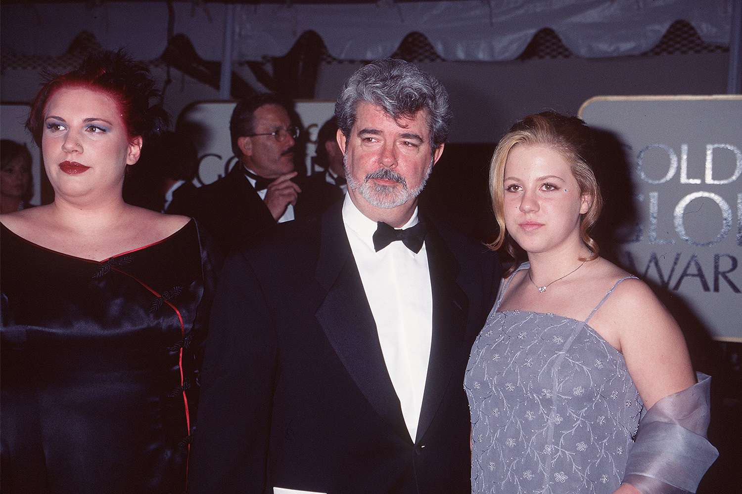 1999: George Lucas with His Daughters