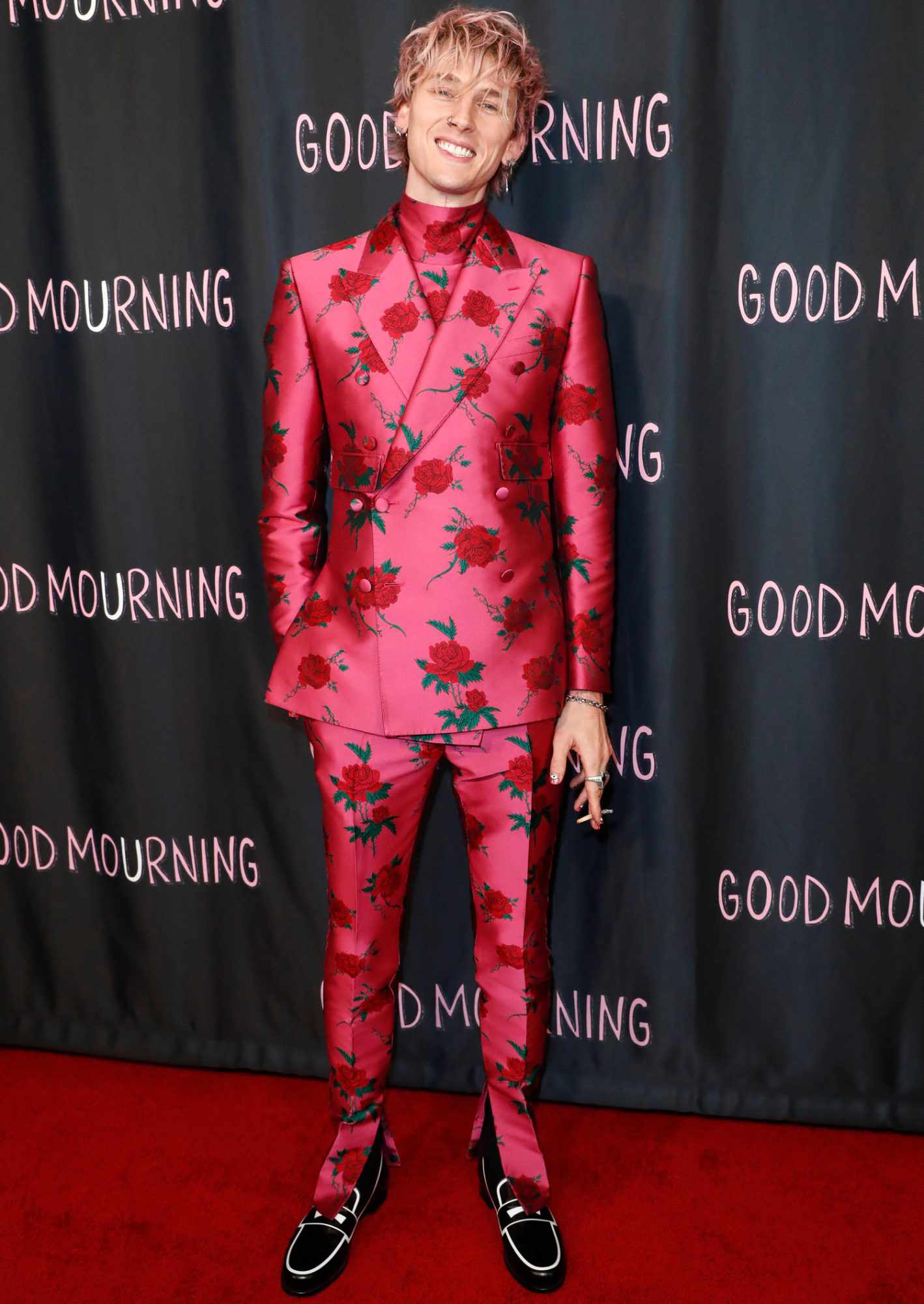 Machine Gun Kelly attends the premiere of the movie 'Good Mourning'