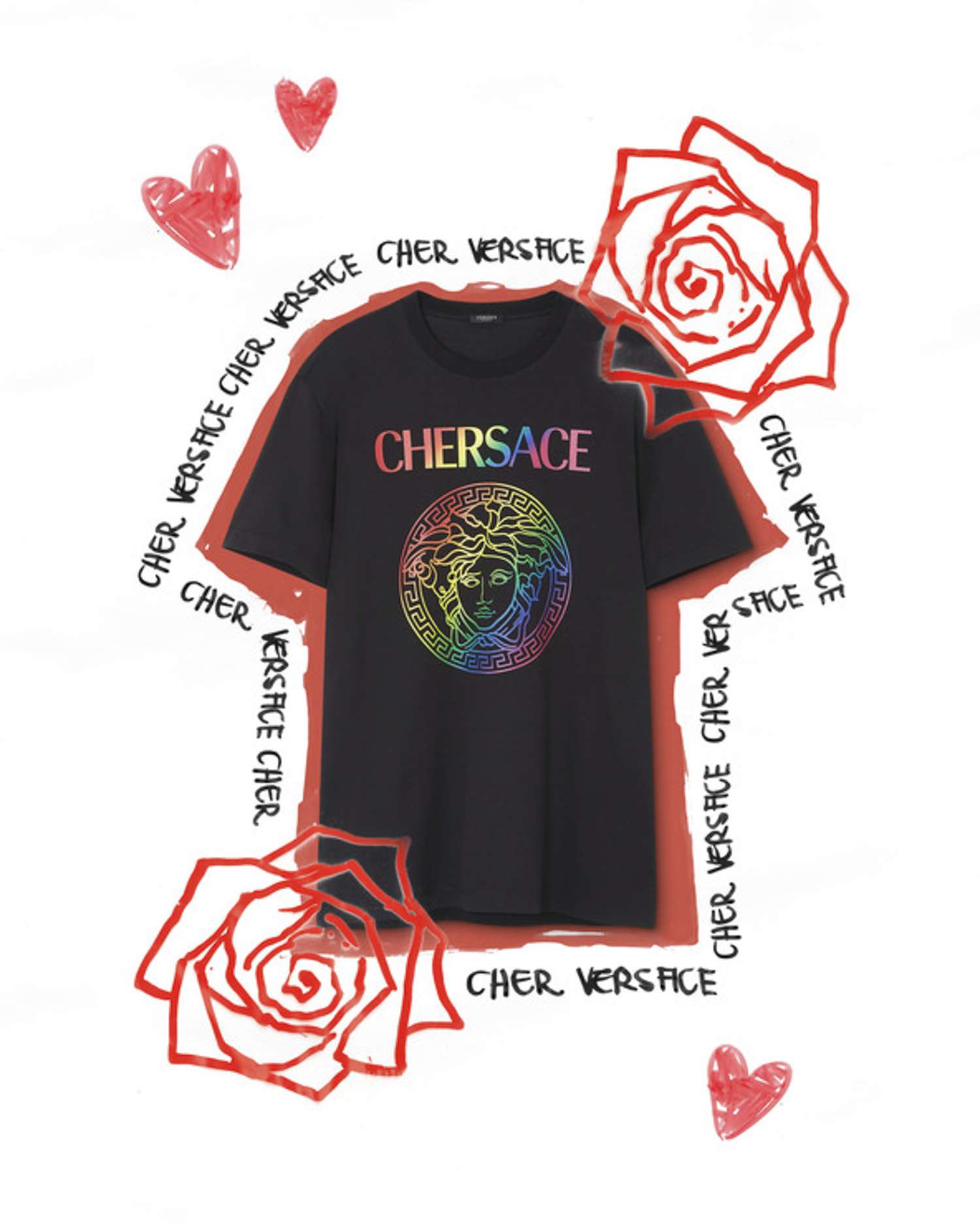 Cher and Donatella Versace Come Together for limited Chersace shirts for Pride