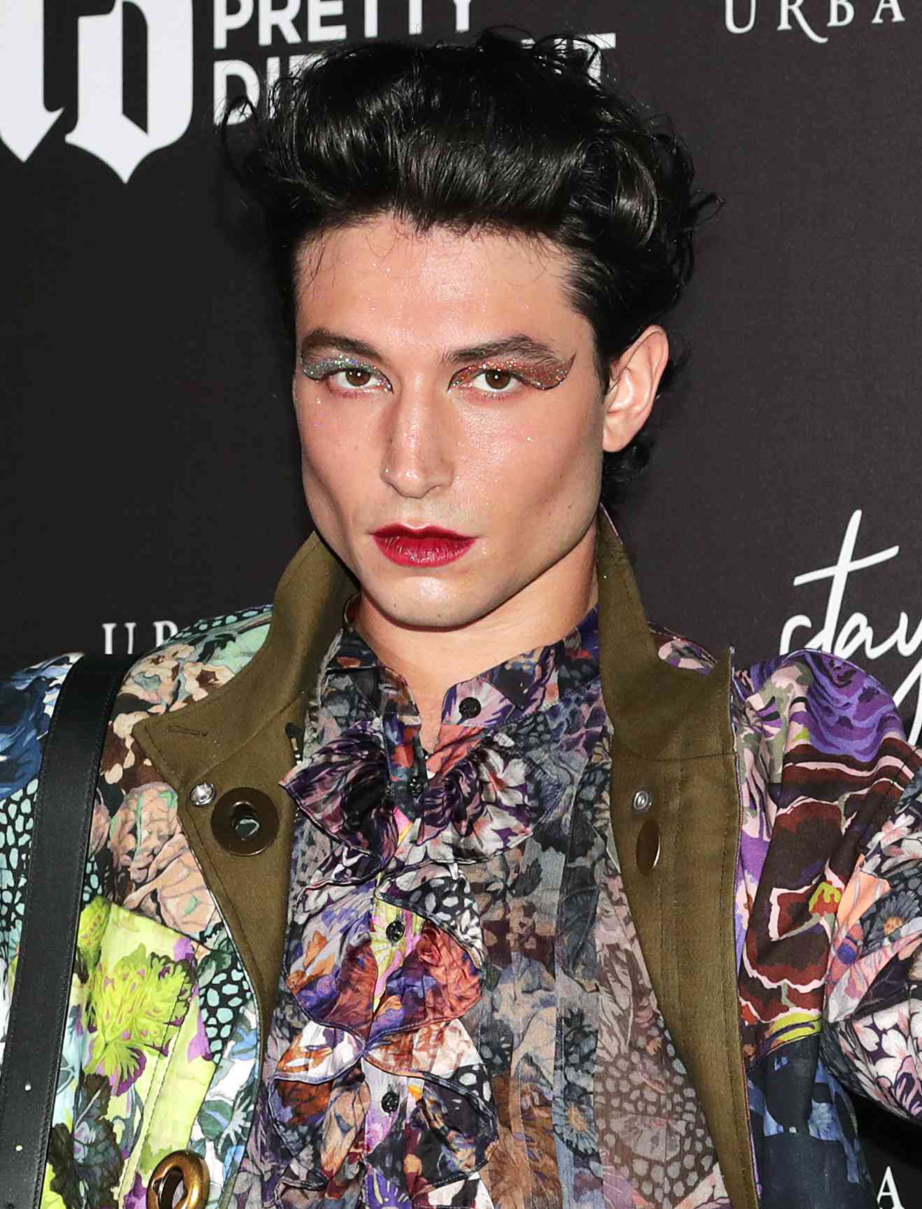 Actor Ezra Miller attends the photocall for 'URBAN DECAY' stayNAKED launch event on August 20, 2019 in Seoul, South Korea.