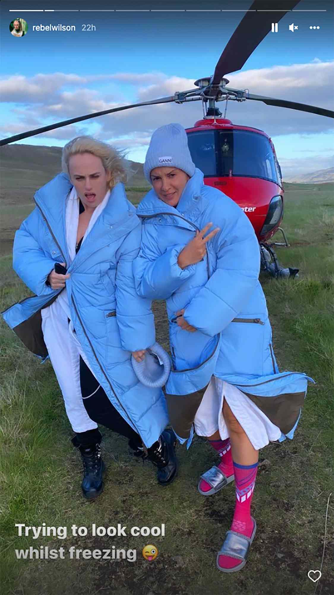 Rebel Wilson Goes for Helicopter Ride with Girlfriend Ramona Agruma: 'Trying to Look Cool'. https://www.instagram.com/rebelwilson/?hl=en.