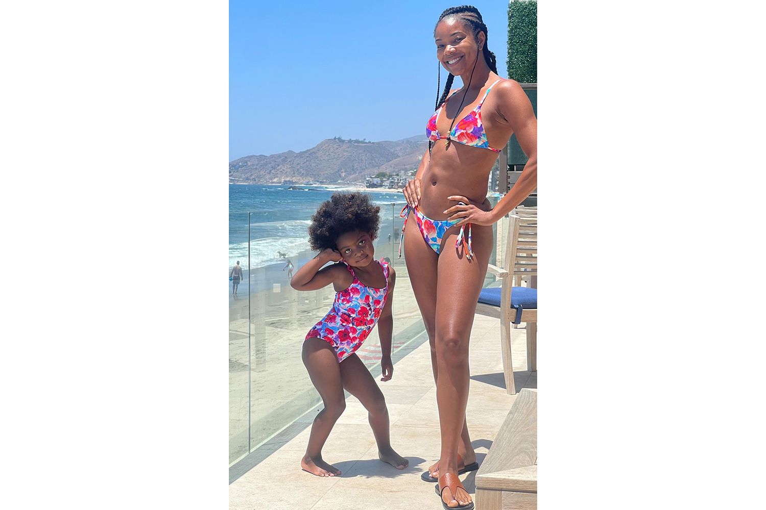 Gabrielle Union and Daughter Kaavia are Stylish as Ever in Matching Bikinis