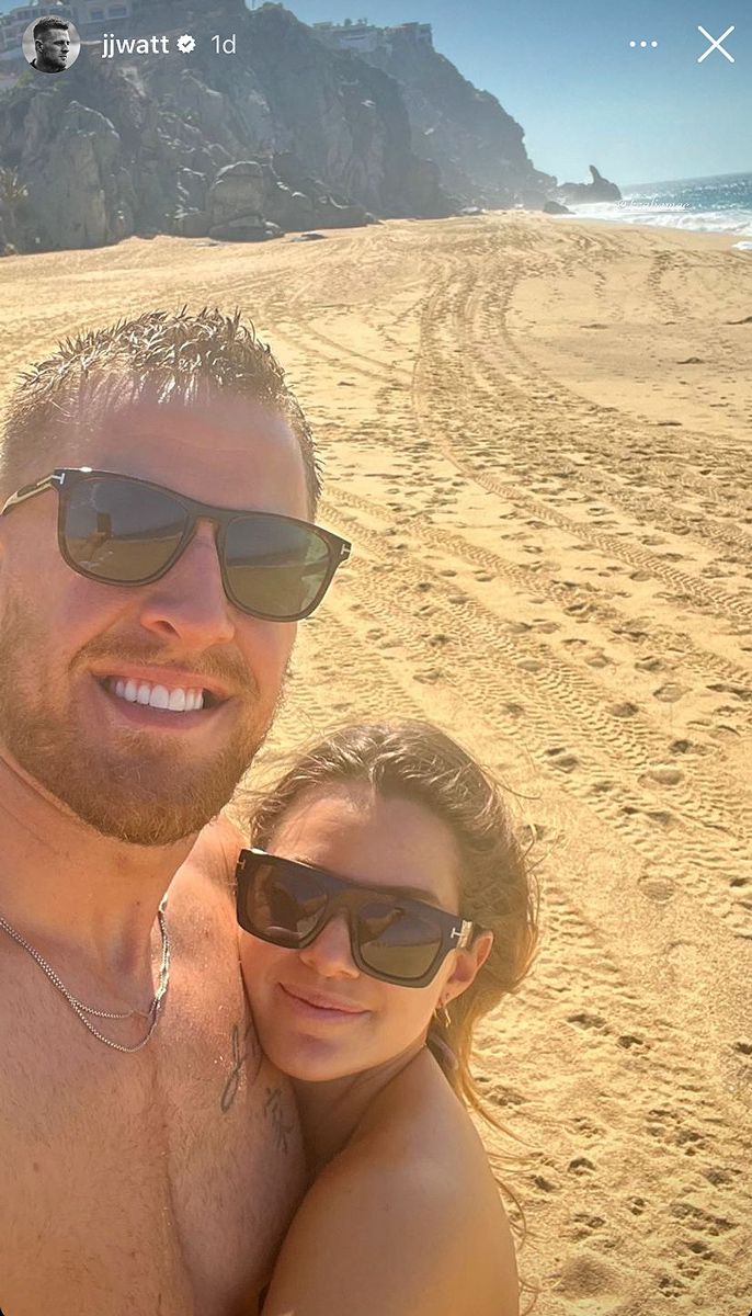 JJ Watt and Pregnant Wife Kealia Enjoy A Tropical Beach Babymoon