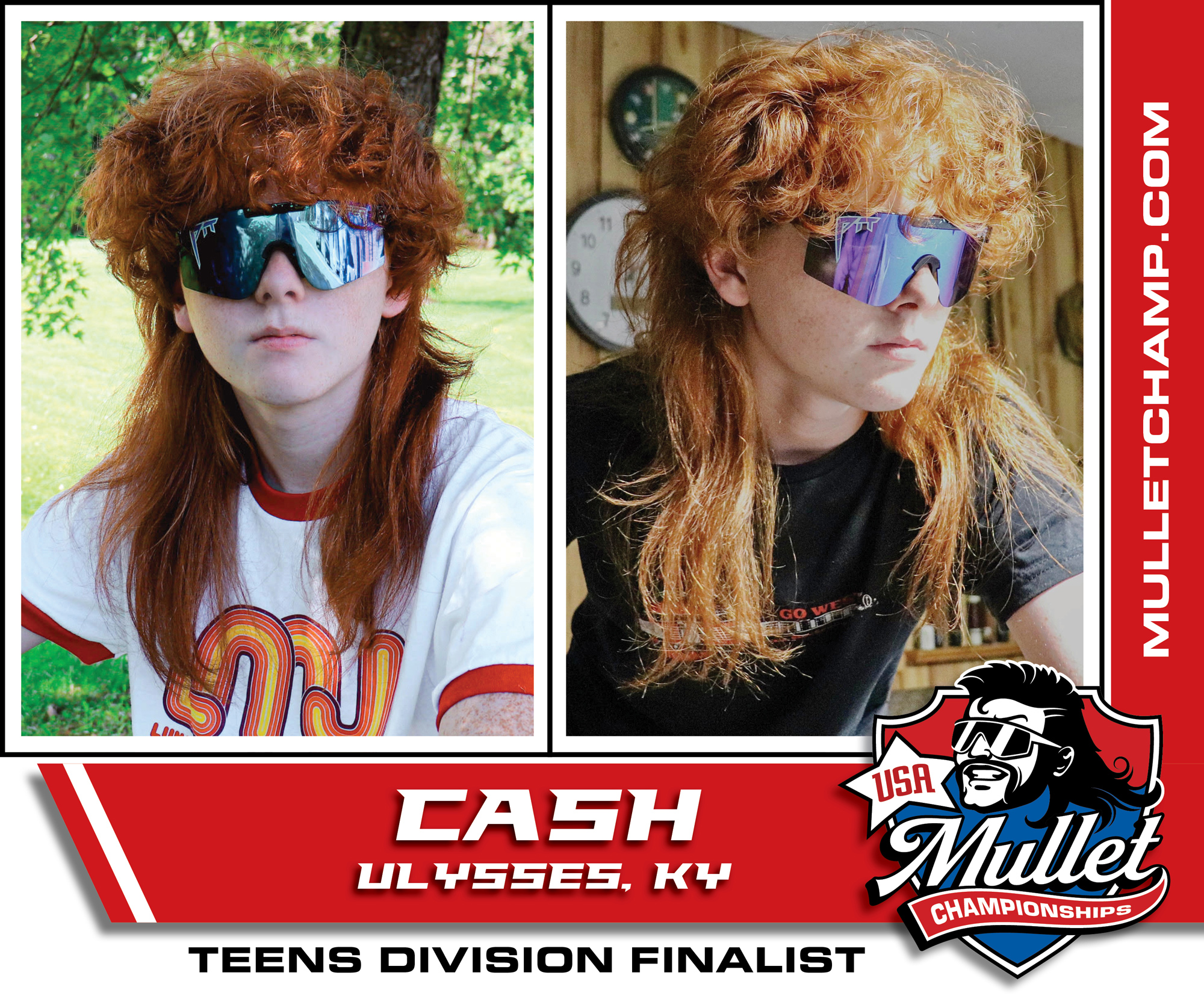 Cash McCoy, Finalists in Mullet USA competition