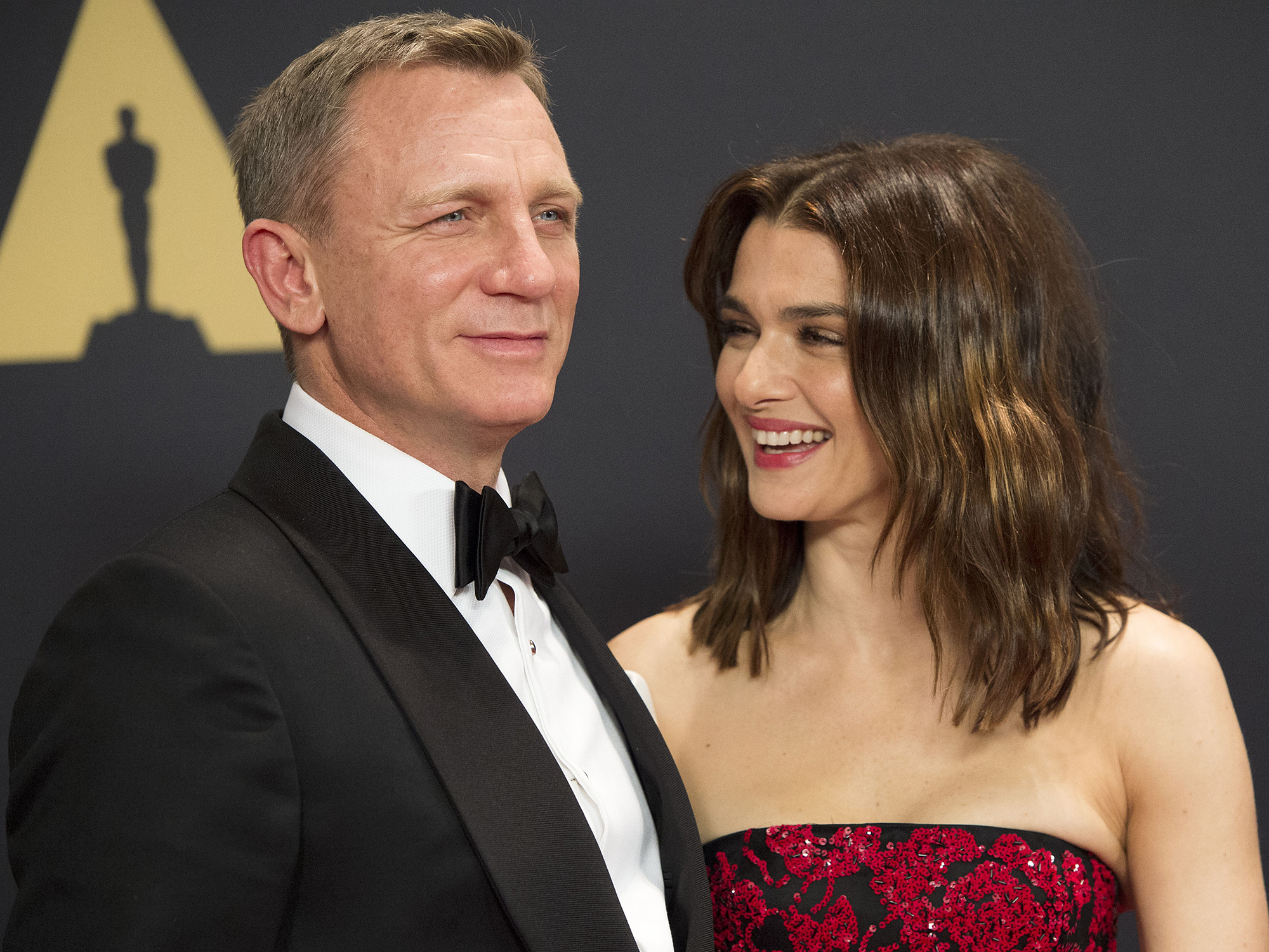 Daniel Craig (L) and Rachel Weisz attend the 7th Annual Governors Awards honoring Spike Lee, Gena Rowlands and Debbie Reynolds, in Hollywood, California, on November 14, 2015