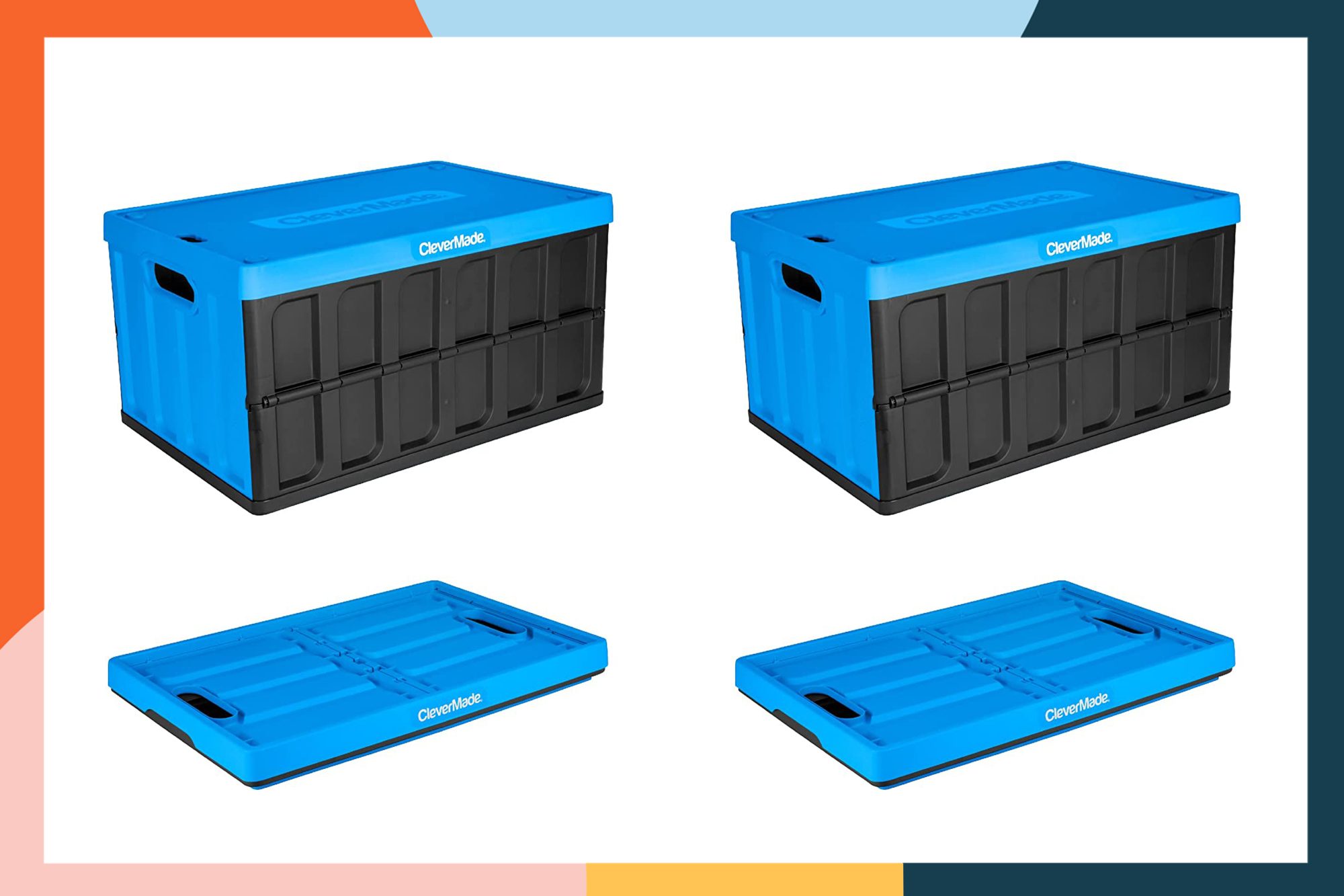 CleverMade 46L Collapsible Storage Bins Tout