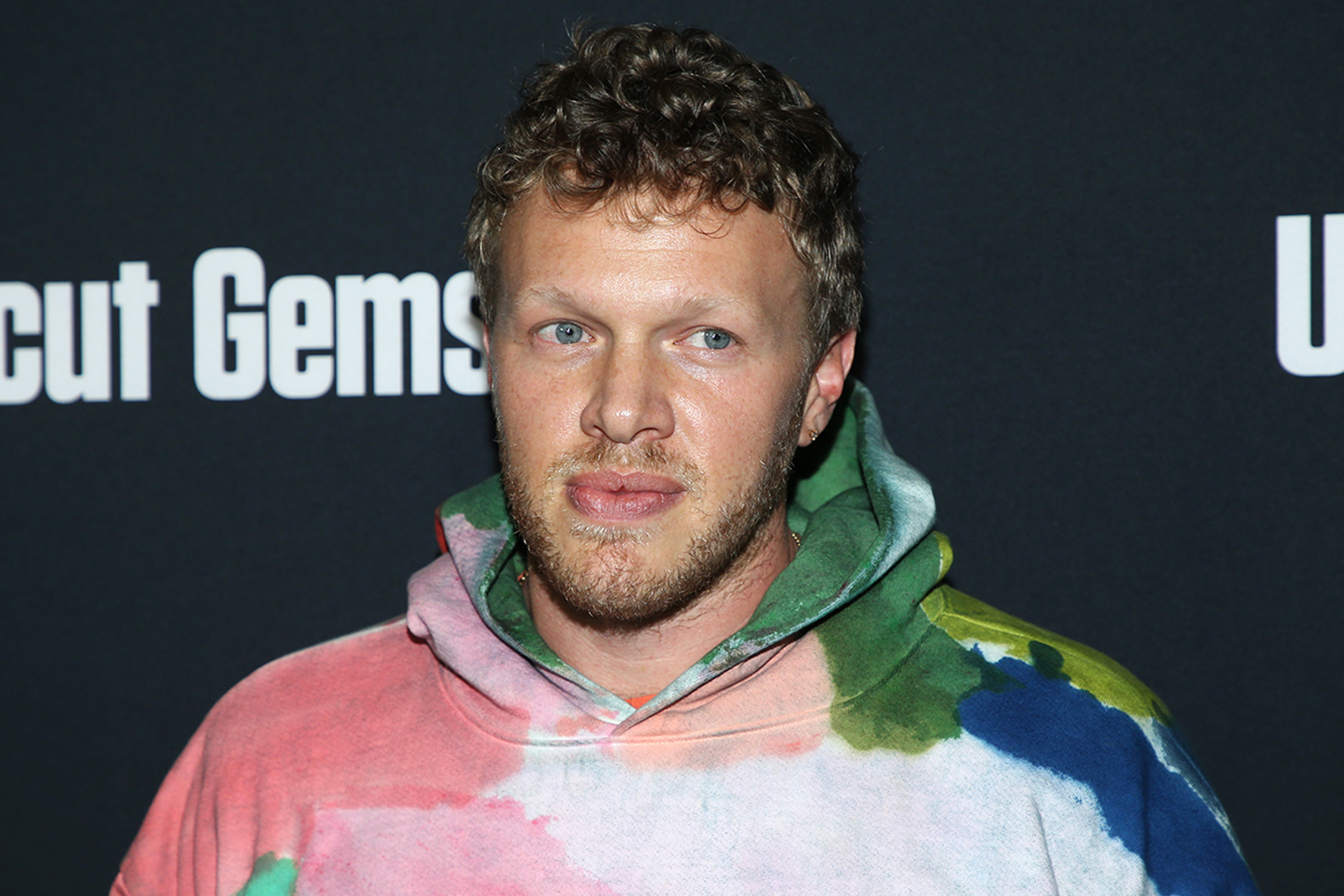 Sebastian Bear McClard attends the premiere of A24's "Uncut Gems" at The Dome at Arclight Hollywood on December 11, 2019 in Hollywood, California.