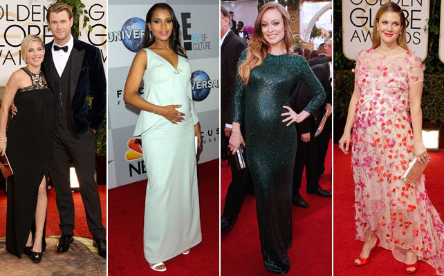 Cuatro famosas embarazadas se llevaron los reflectores de los Globos de Oro  | People en Español