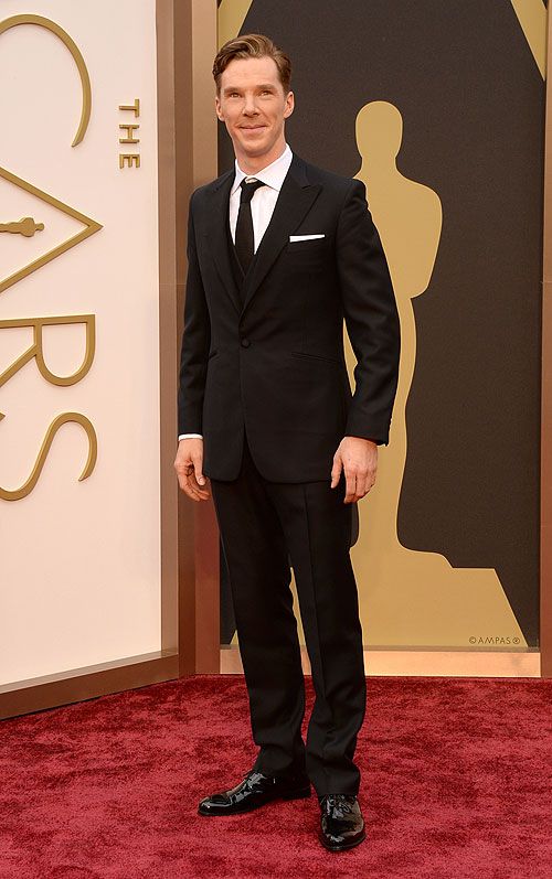 Benedict Cumberbatch, ellos en la alfombra premios oscar 2014