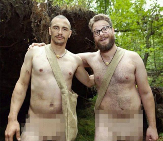 James Franco y Seth Rogen, desnudos en Instagram.