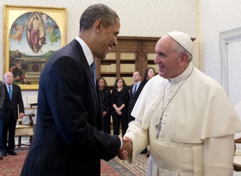 Barack Obama y El Papa Francisco
