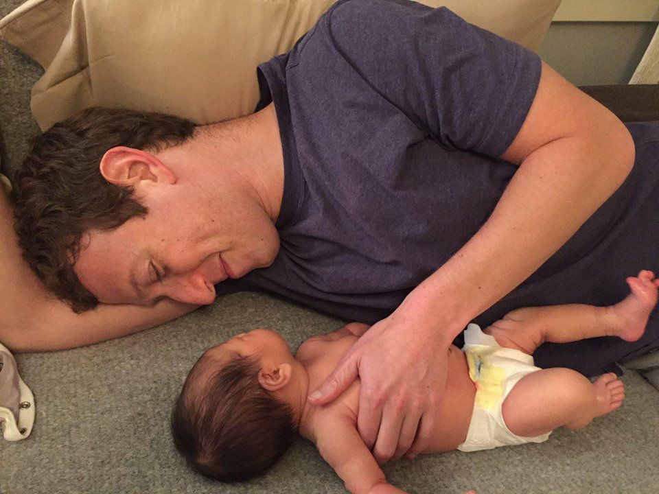 Mark Zuckerberg y su hija Max