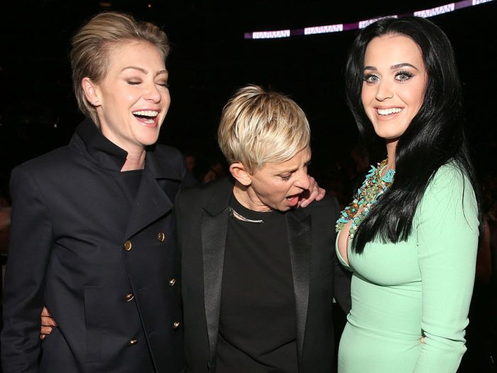 Portia de Rossi Ellen DeGeneres Katy Perry