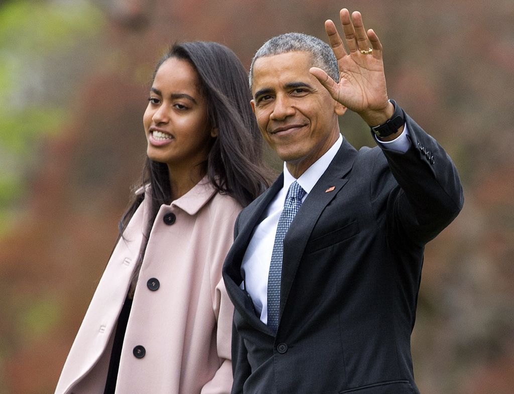 Barack Obama y su hija Malia Obama