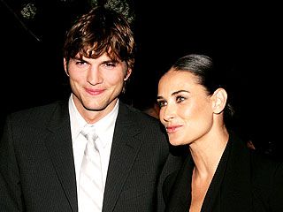 Ashton Kutcher y Demi Moore