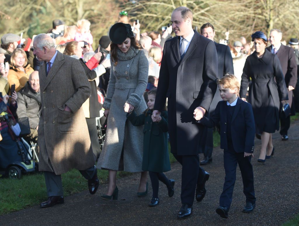 kate Middleton principe William principe George princesa Charlotte misa