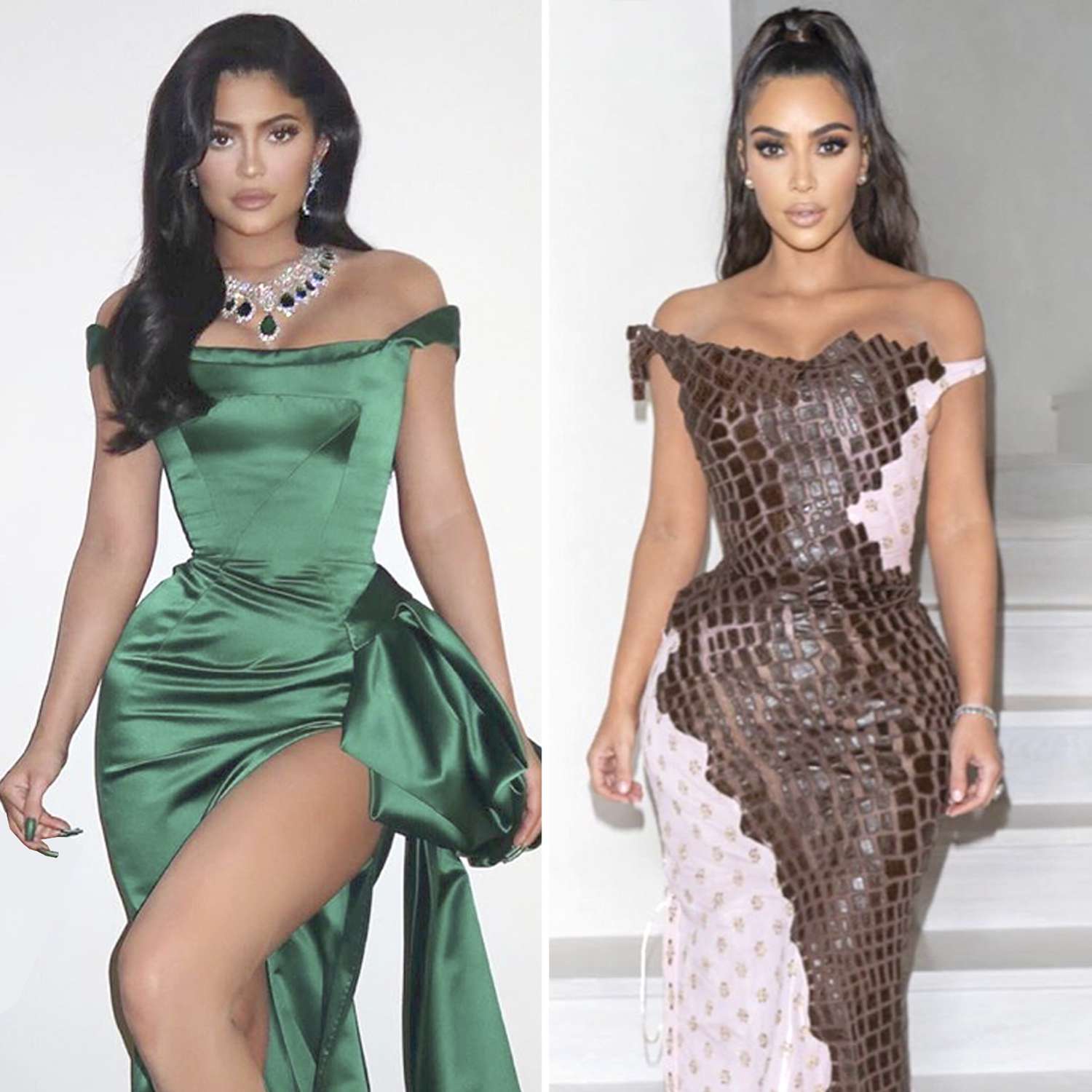 Kylie Jenner y Kim Kardashian West