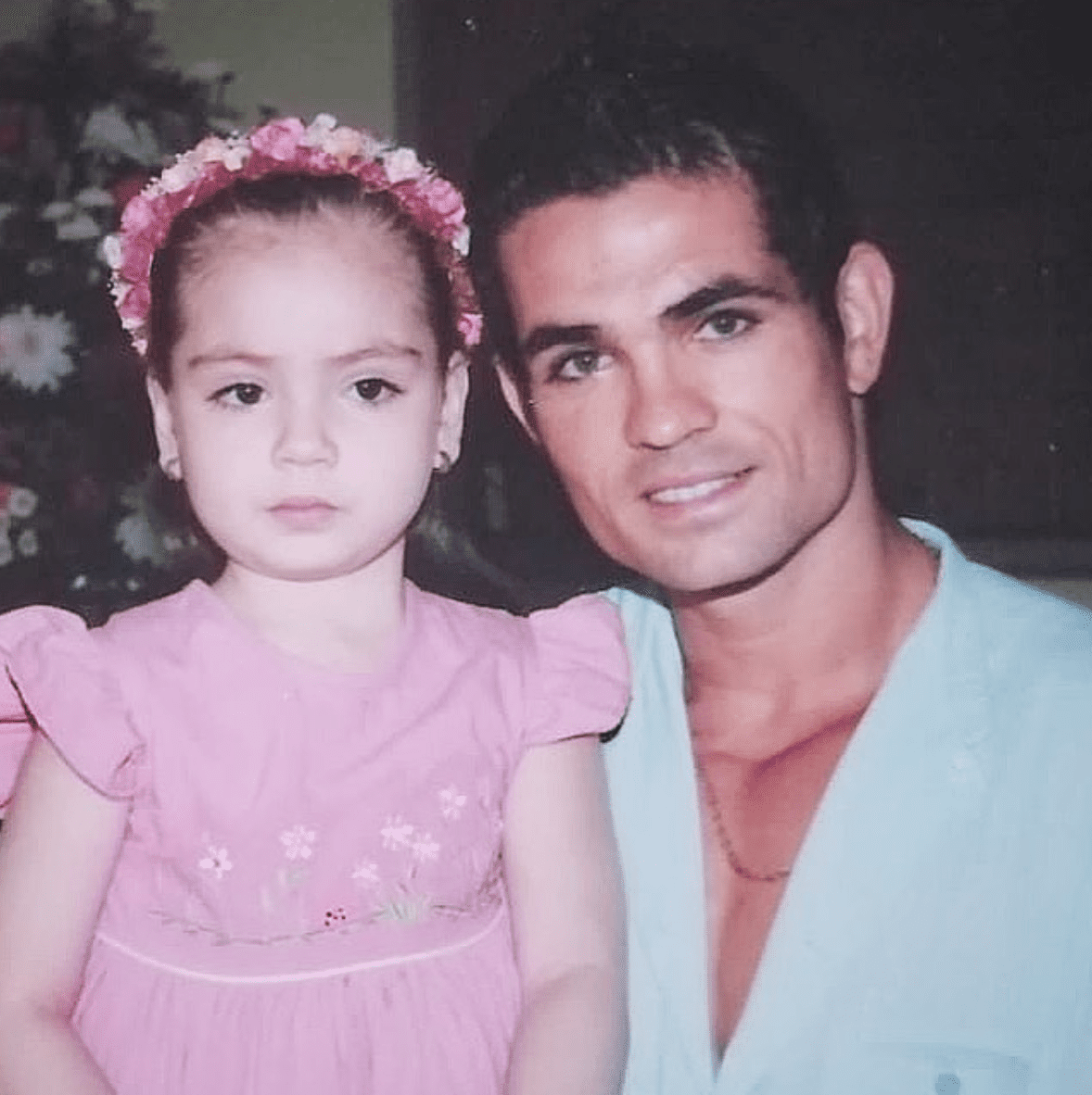 Ferdinando Valencia con su hija