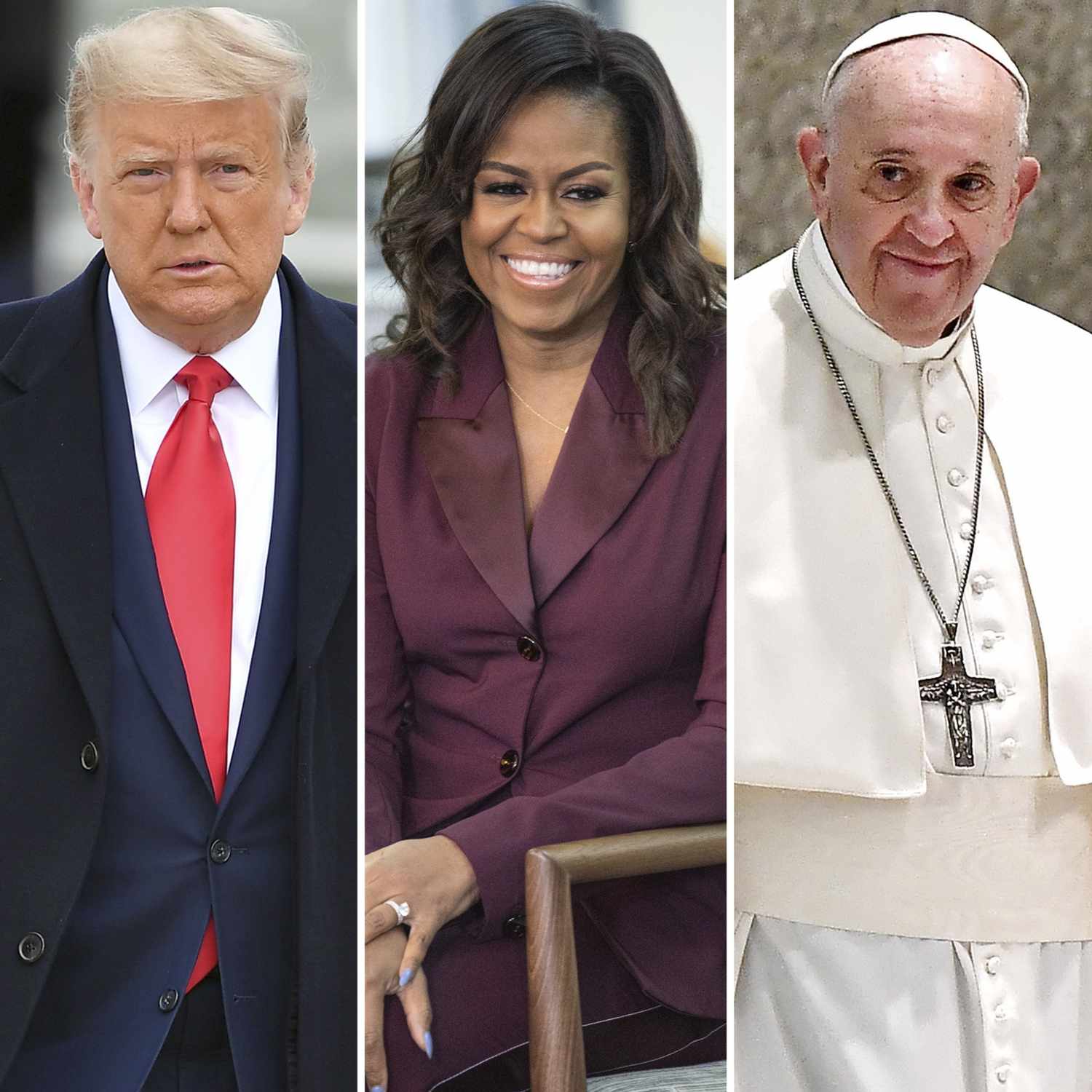 President Trump, Michelle Obama, Pope Francis