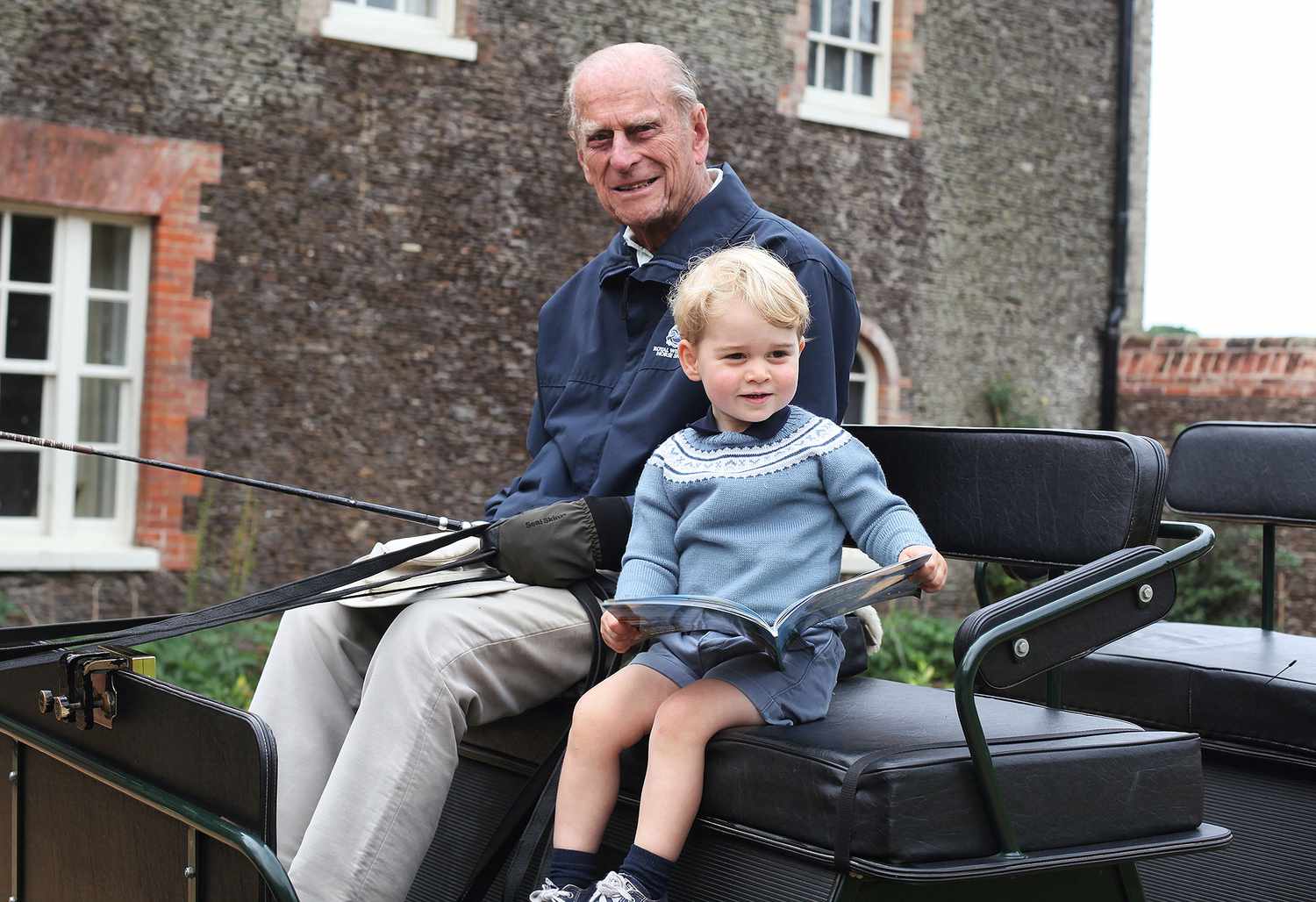Principe Philip y Principe George en el 2015