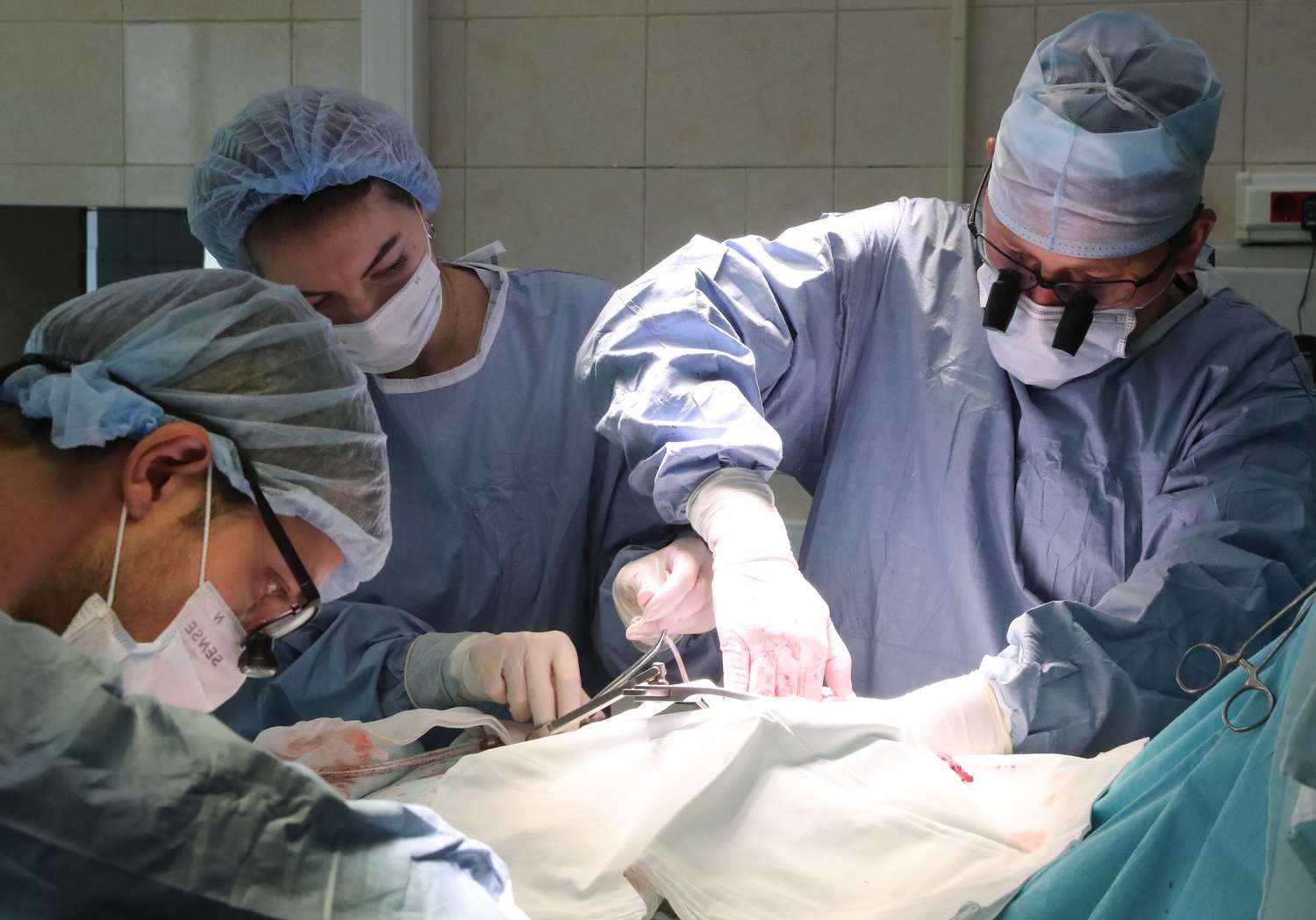 Open heart surgery at Yudin Hospital in Moscow