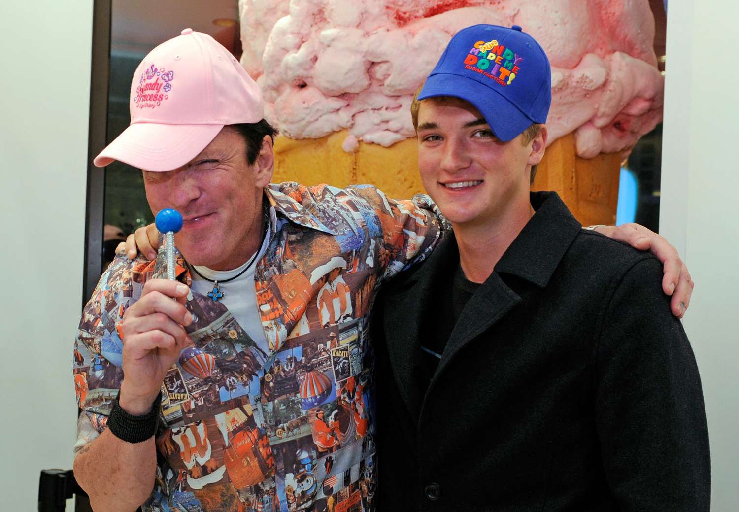 Actor Michael Madsen (L) and his son, Hudson Madsen