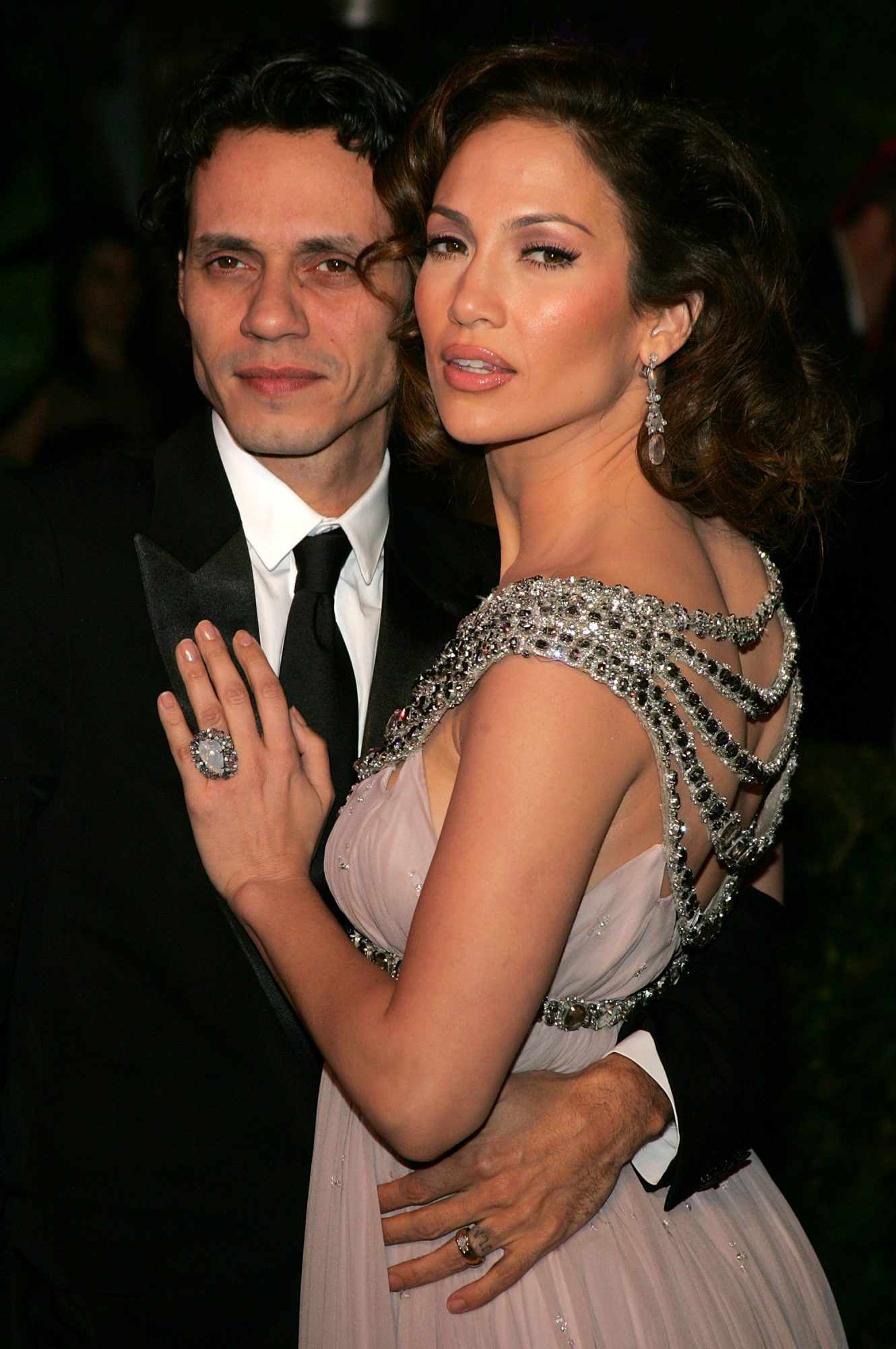 Marc Anthony y Jennifer López 2007 Vanity Fair Oscar Party