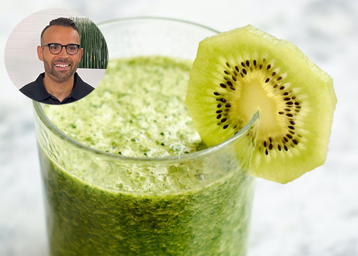 Batido de kiwi y melón del nutricionista Tony Castillo ¡súper refrescante y saludable! 