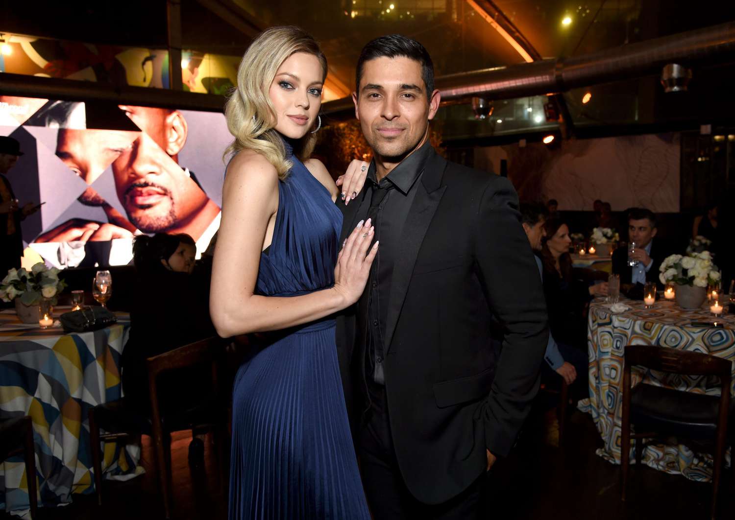manda Pacheco and Wilmer Valderrama attend The Hollywood Reporter Oscar Nominees Night presented by IHG Hotels and Resorts, and sponsored by Heineken and Amazon Ads at Spago on March 07, 2022 in Beverly Hills, California.