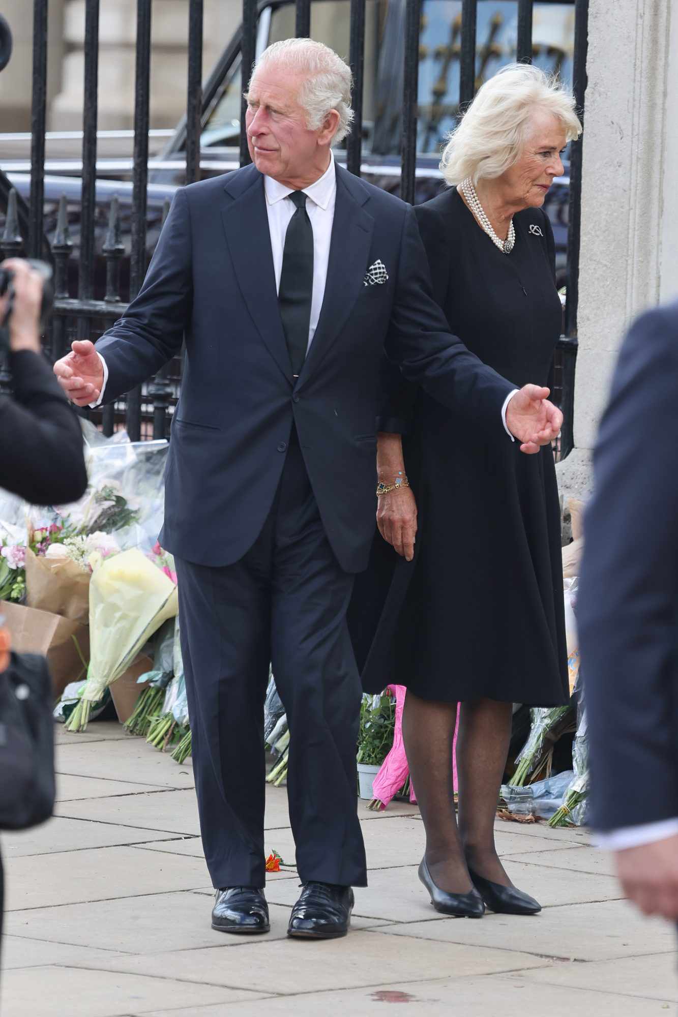 El rey Carlos II con la reina consorte, Camilla
