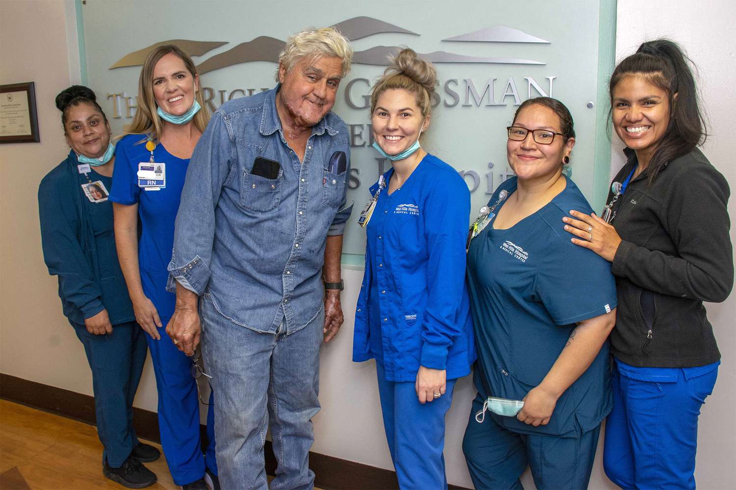 Jay Leno with the GBC Staff
