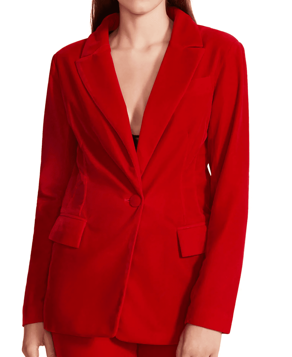 Jennifer López, moda navideña, atuendo rojo