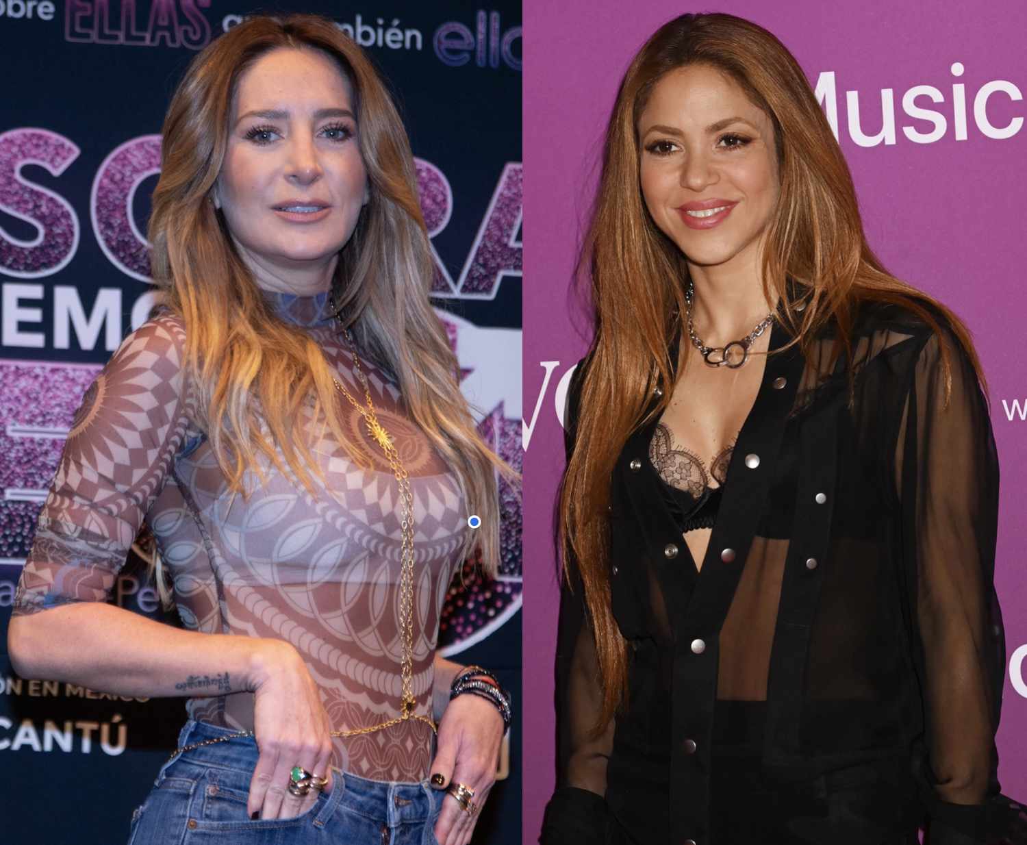 Geraldine Bazán y Shakira