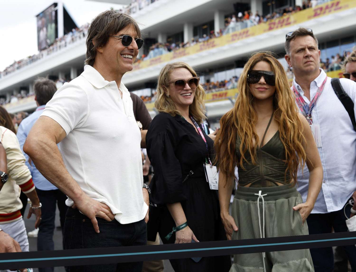 Tom Cruise, Shakira en la formula 1 miami