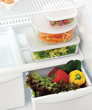 Vegetables in a refrigerator