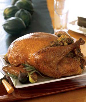 Roast Turkey With Sage Stuffing and Gravy