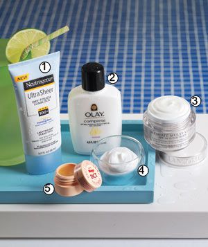 Skin care sun protection products for the face