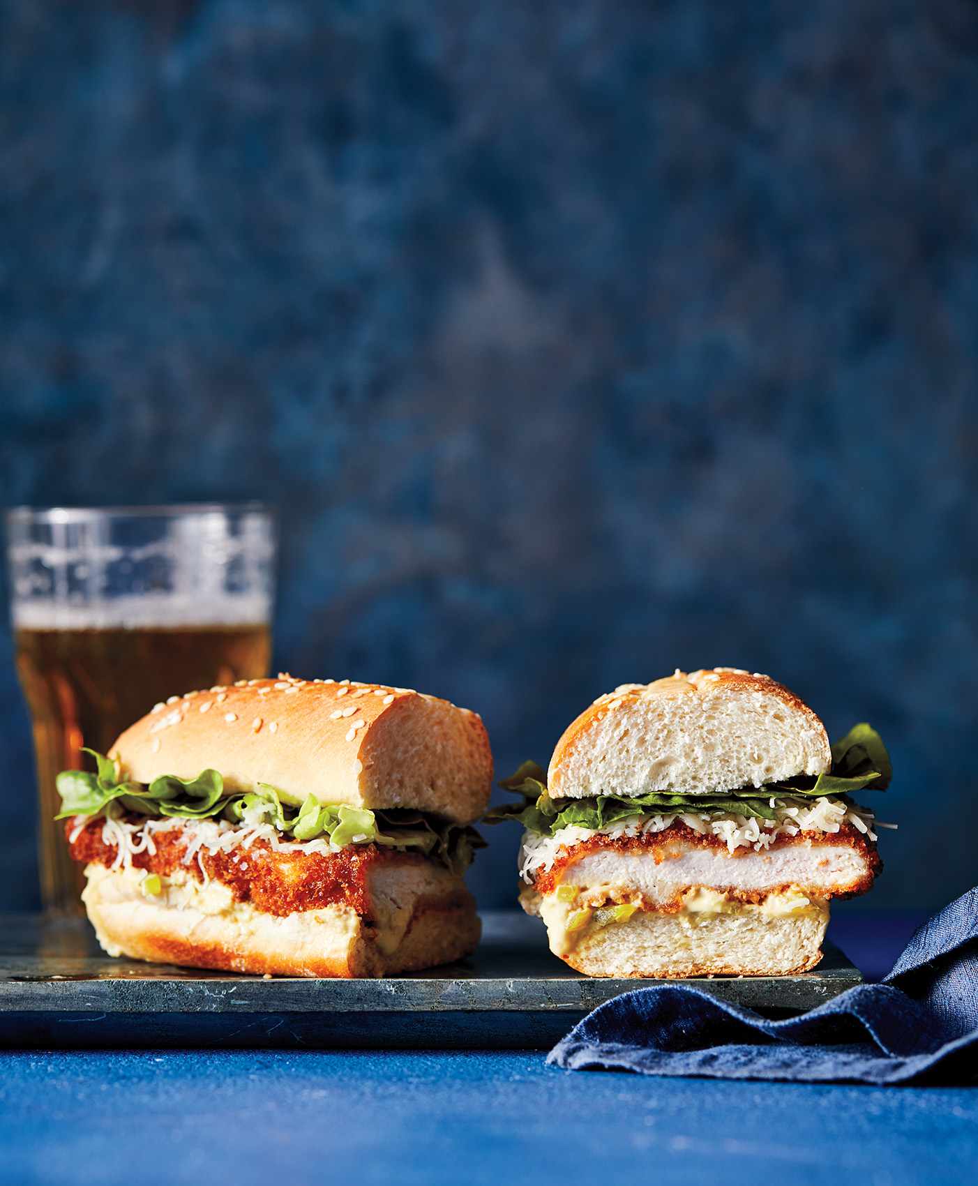 Crispy Chicken-And-Cheddar Sandwich With Pickle Dijon