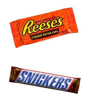 Reeses and Snickers